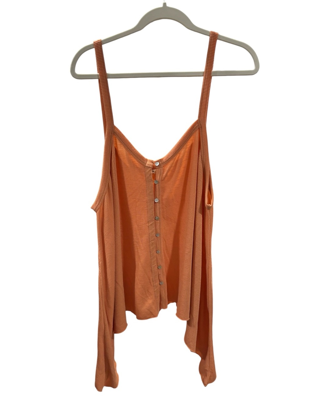 POL Orange Button-Front Camisole